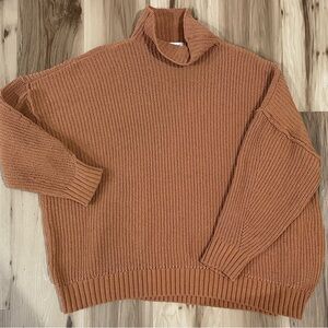 Aerie Rust Turtleneck Sweater